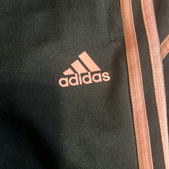 XS ADIDAS AEROREADY PINK STRIPE JOGGERS - Picture 1 of 7